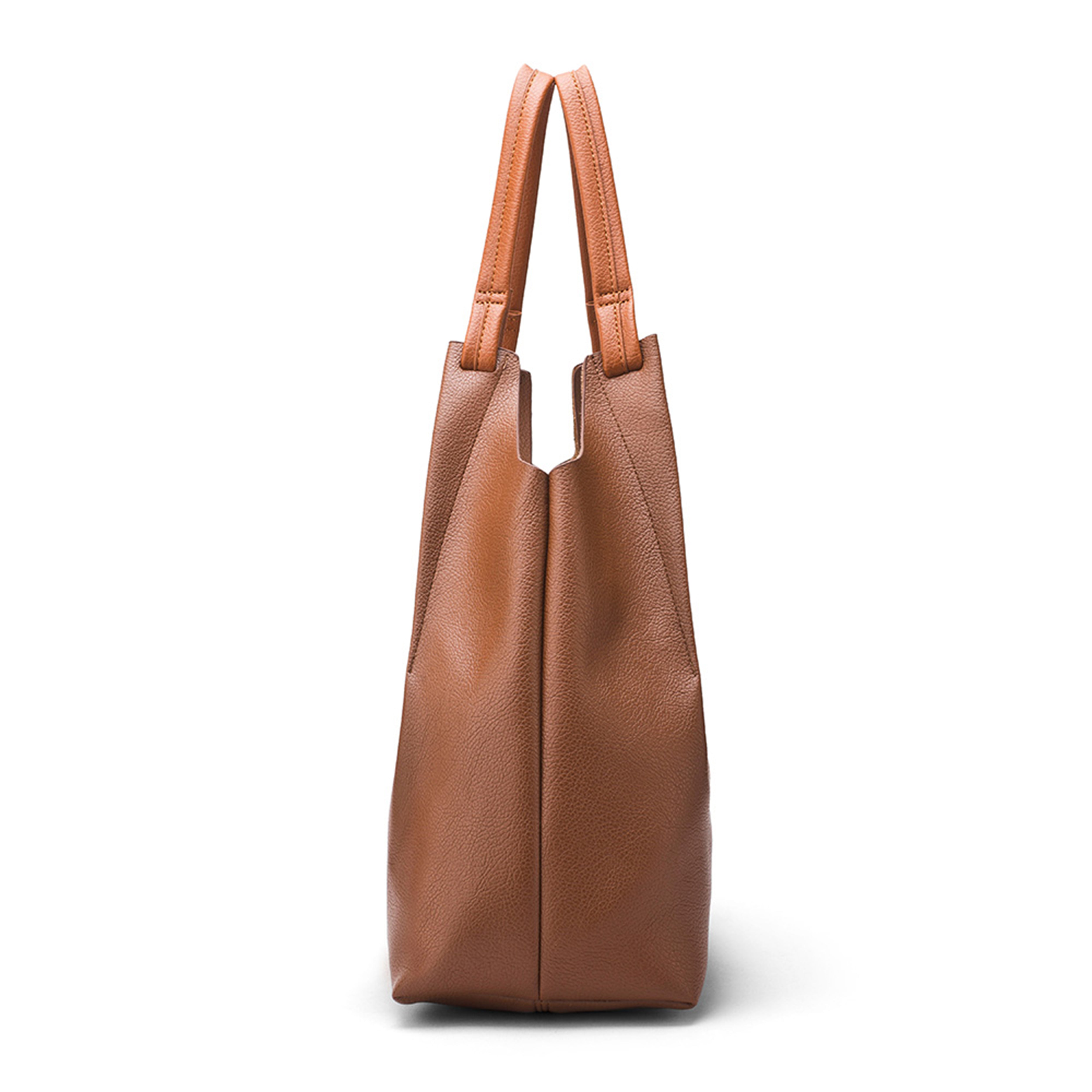 Women's Brown Casual Solid Tote Bag