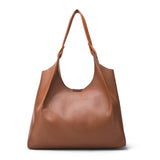 Women's Brown Casual Solid Tote Bag