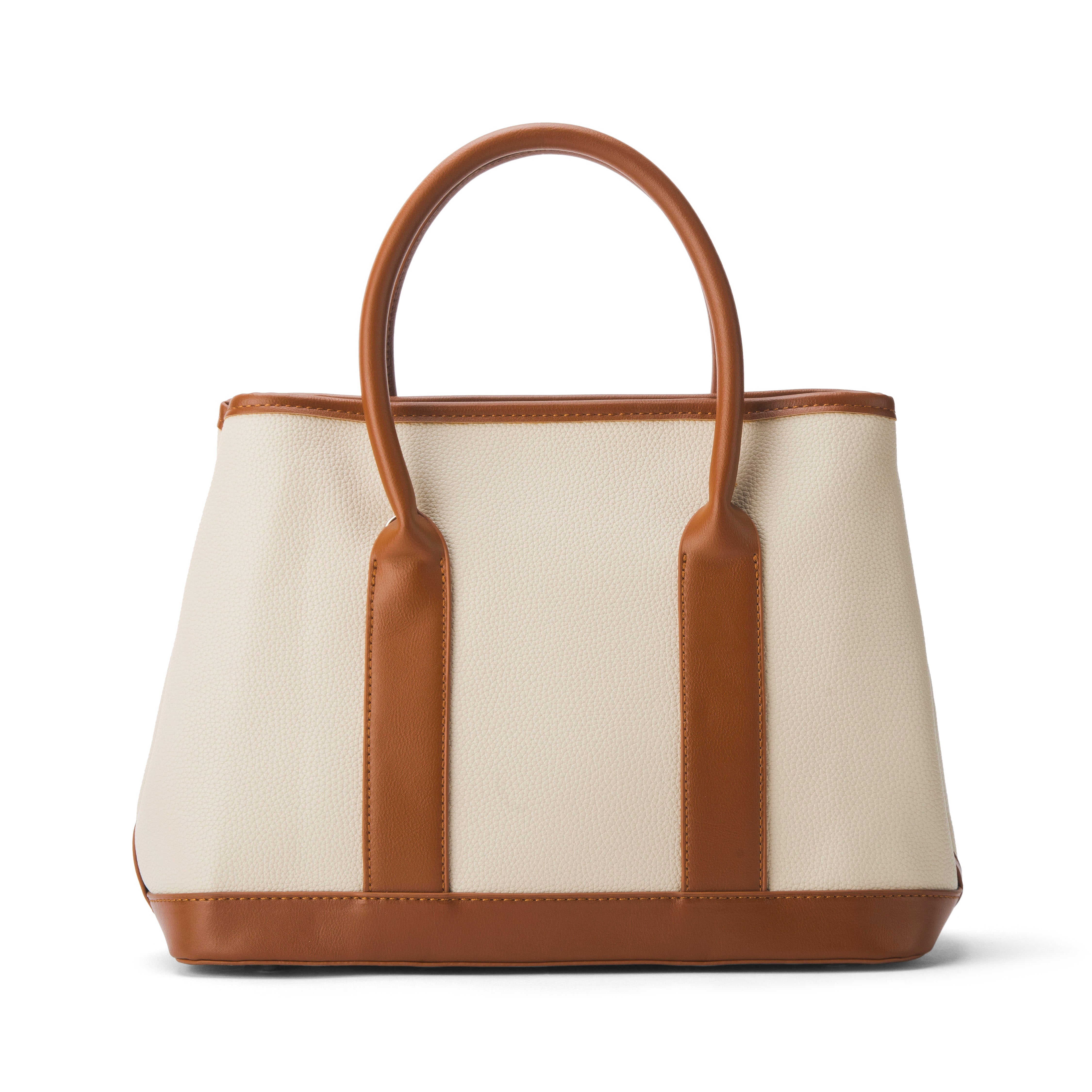 Women's Beige Casual Solid Satchel