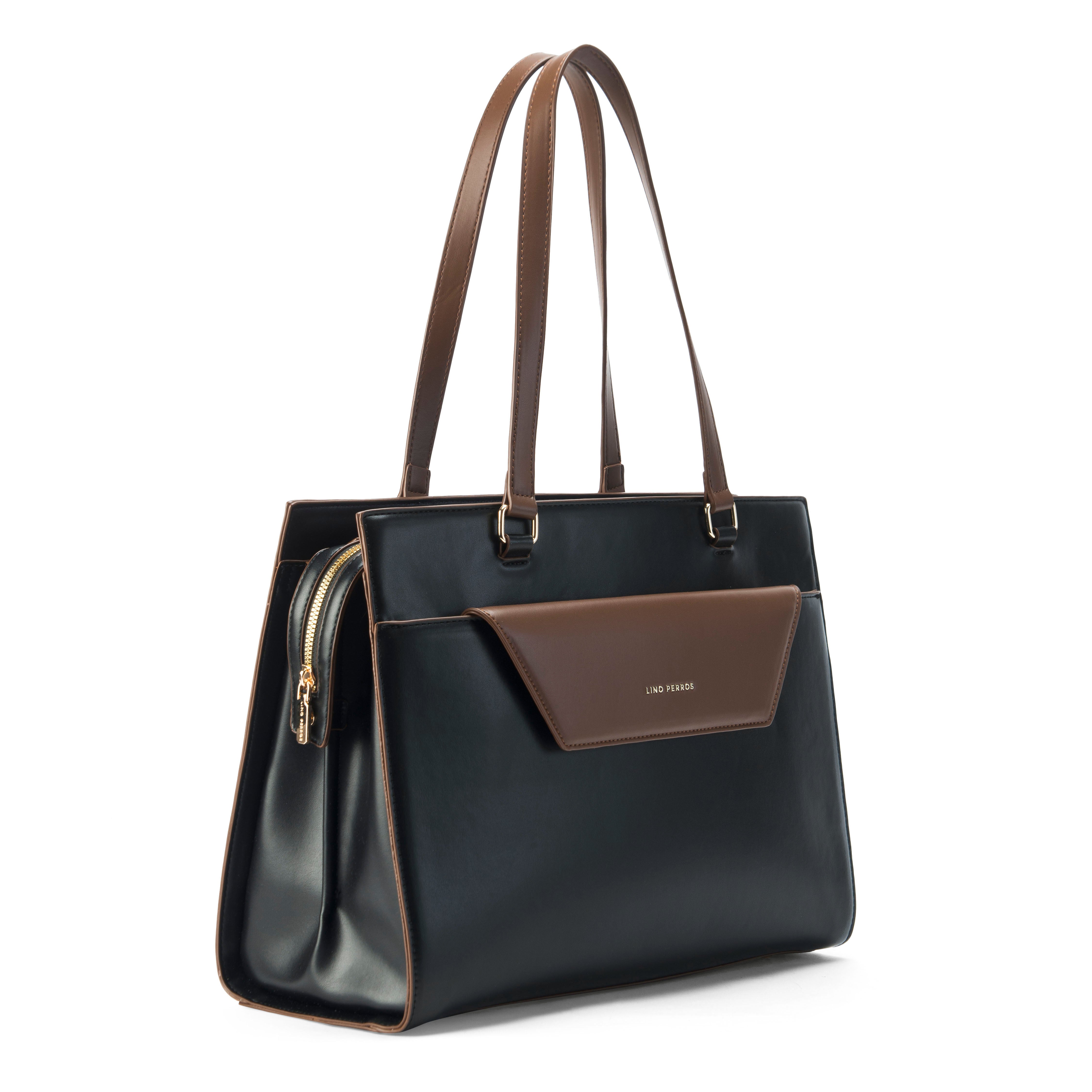 Women's Black Casual Solid Tote Bag