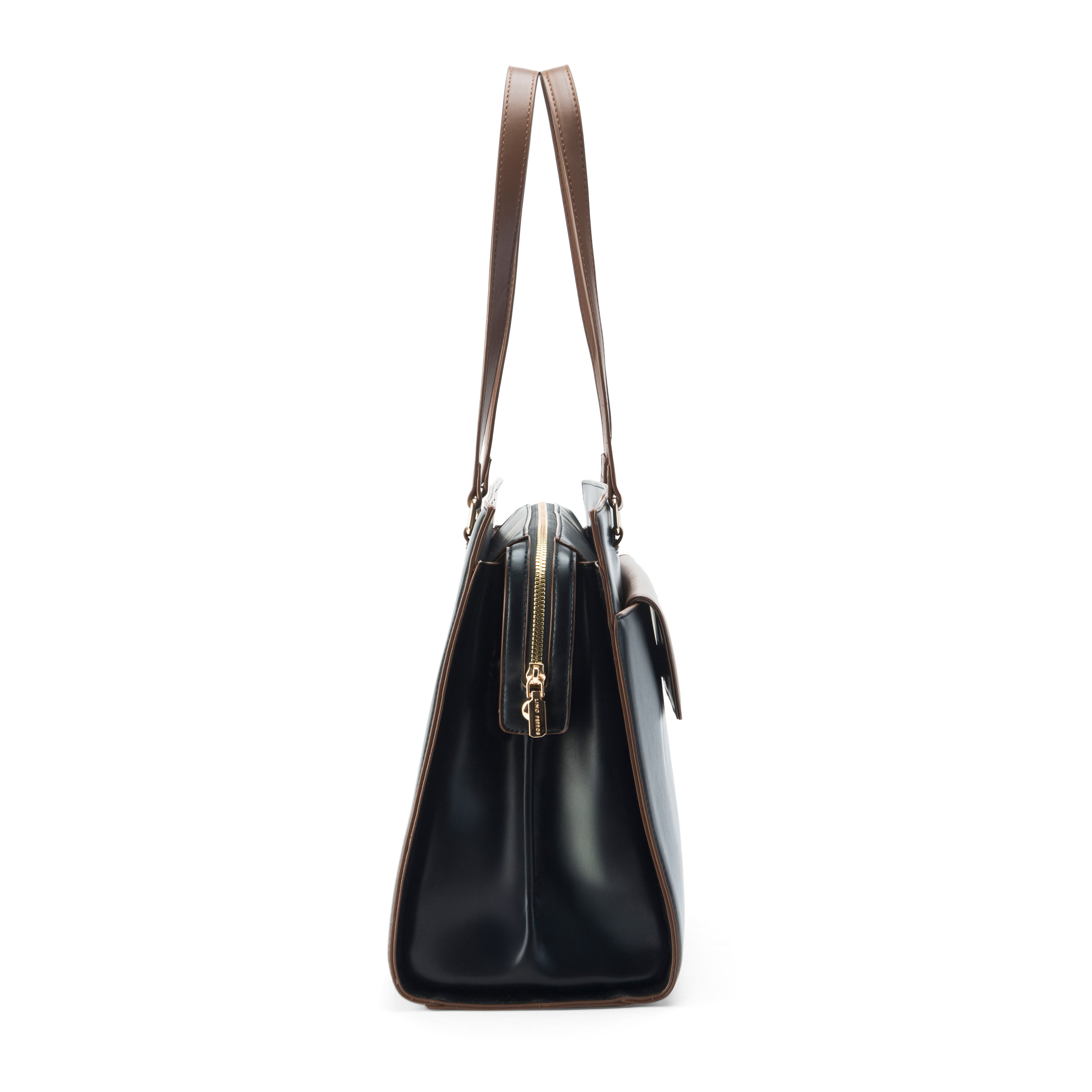 Women's Black Casual Solid Tote Bag