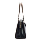 Women's Black Casual Solid Tote Bag
