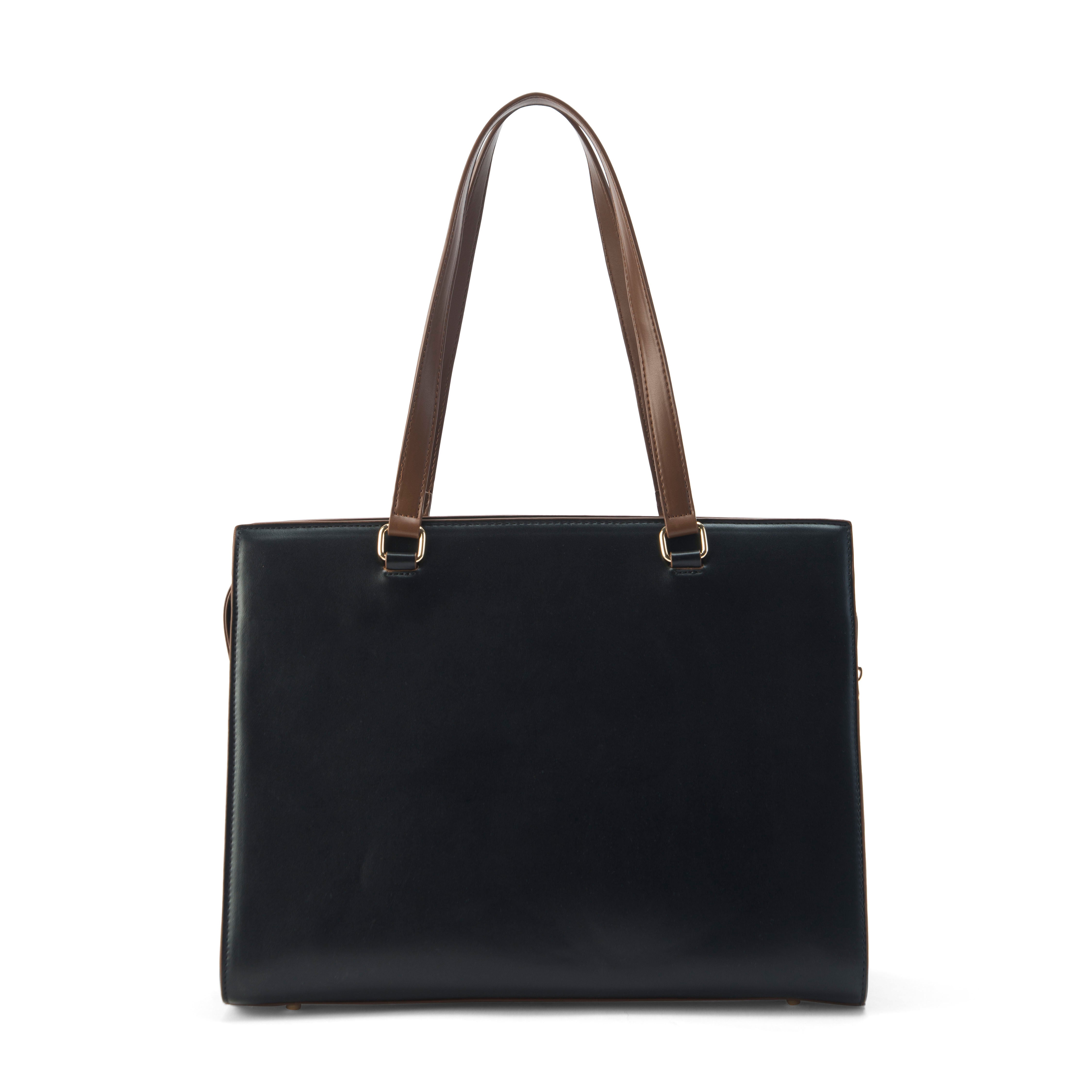 Women's Black Casual Solid Tote Bag