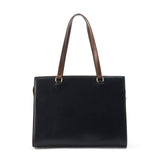 Women's Black Casual Solid Tote Bag
