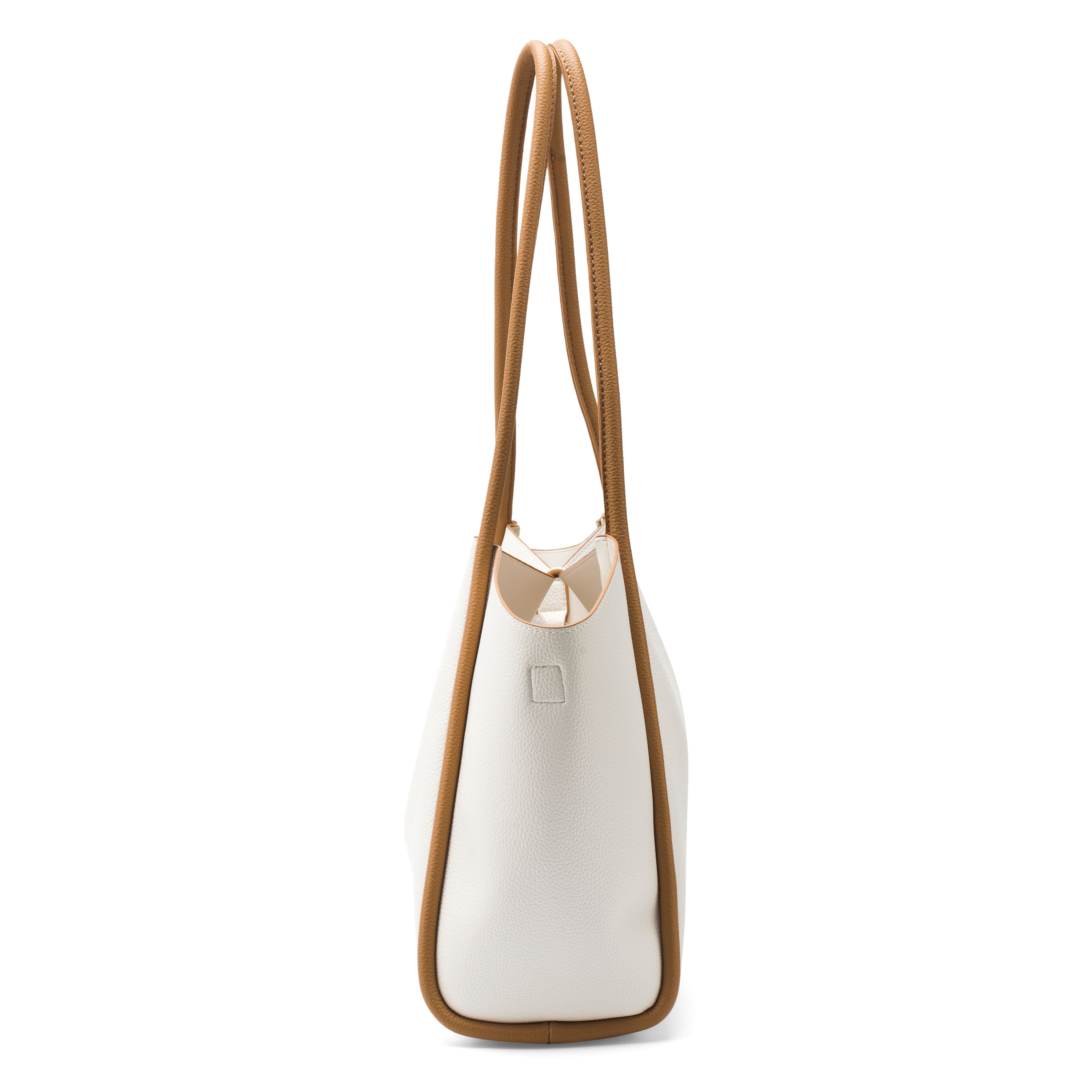 Women's Beige Casual Solid Tote Bag