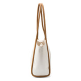 Women's Beige Casual Solid Tote Bag