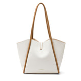 Women's Beige Casual Solid Tote Bag