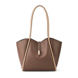 Women's Brown Casual Solid Tote Bag
