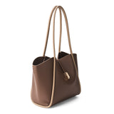 Women's Brown Casual Solid Tote Bag