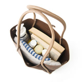 Women's Brown Casual Solid Tote Bag