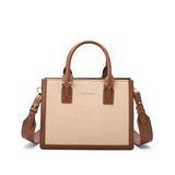 Women's Beige Casual Solid Tote Bag