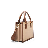 Women's Beige Casual Solid Tote Bag