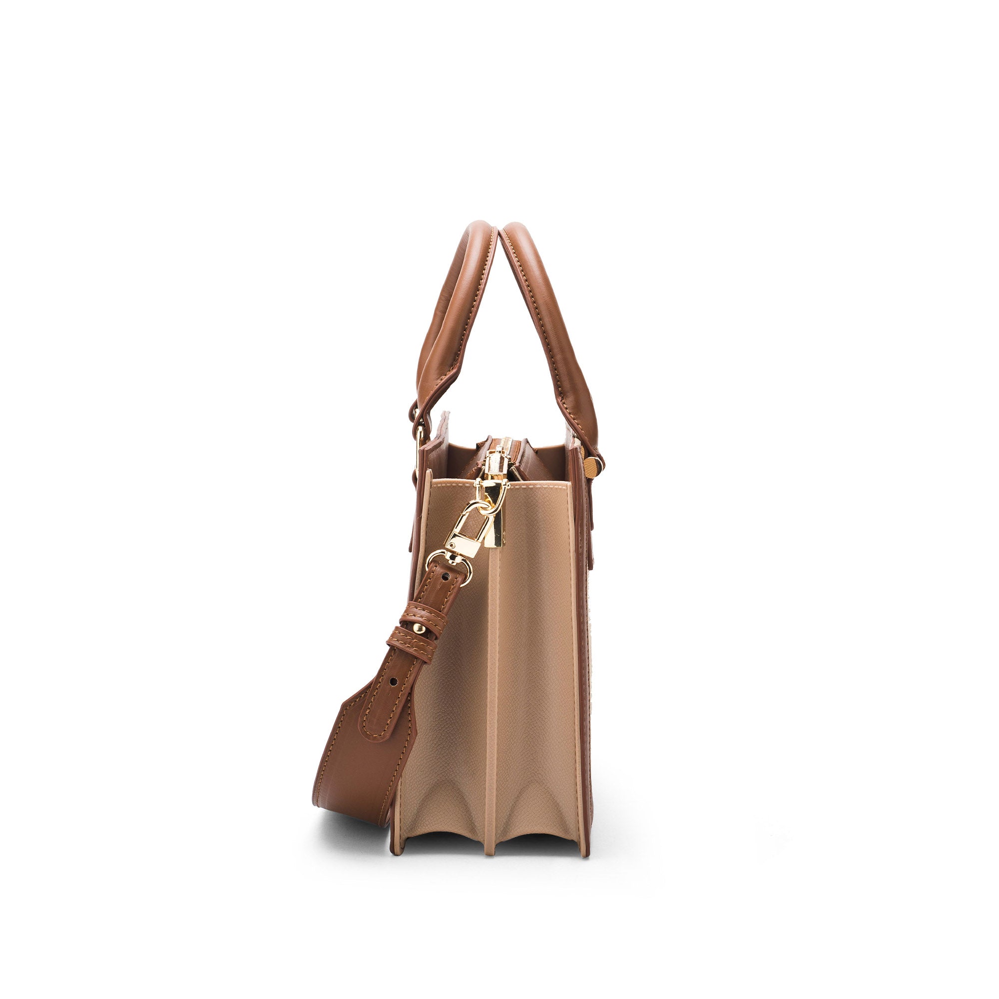 Women's Beige Casual Solid Tote Bag