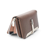 Women's Coffee Casual Solid Two Fold Wallet