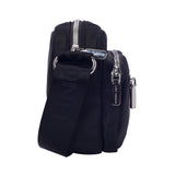 Unisex Black Casual Solid Crossbody Bag