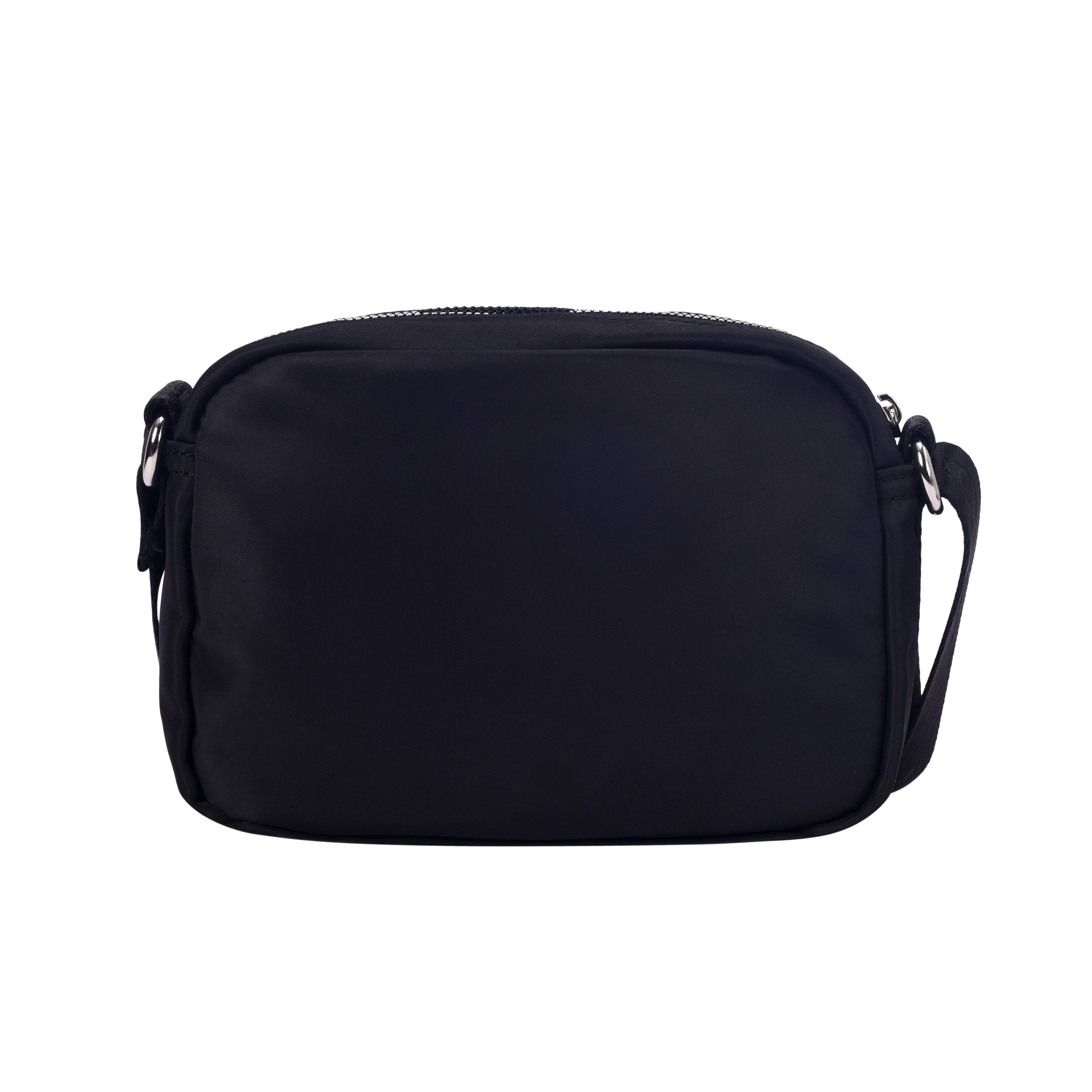 Unisex Black Casual Solid Crossbody Bag