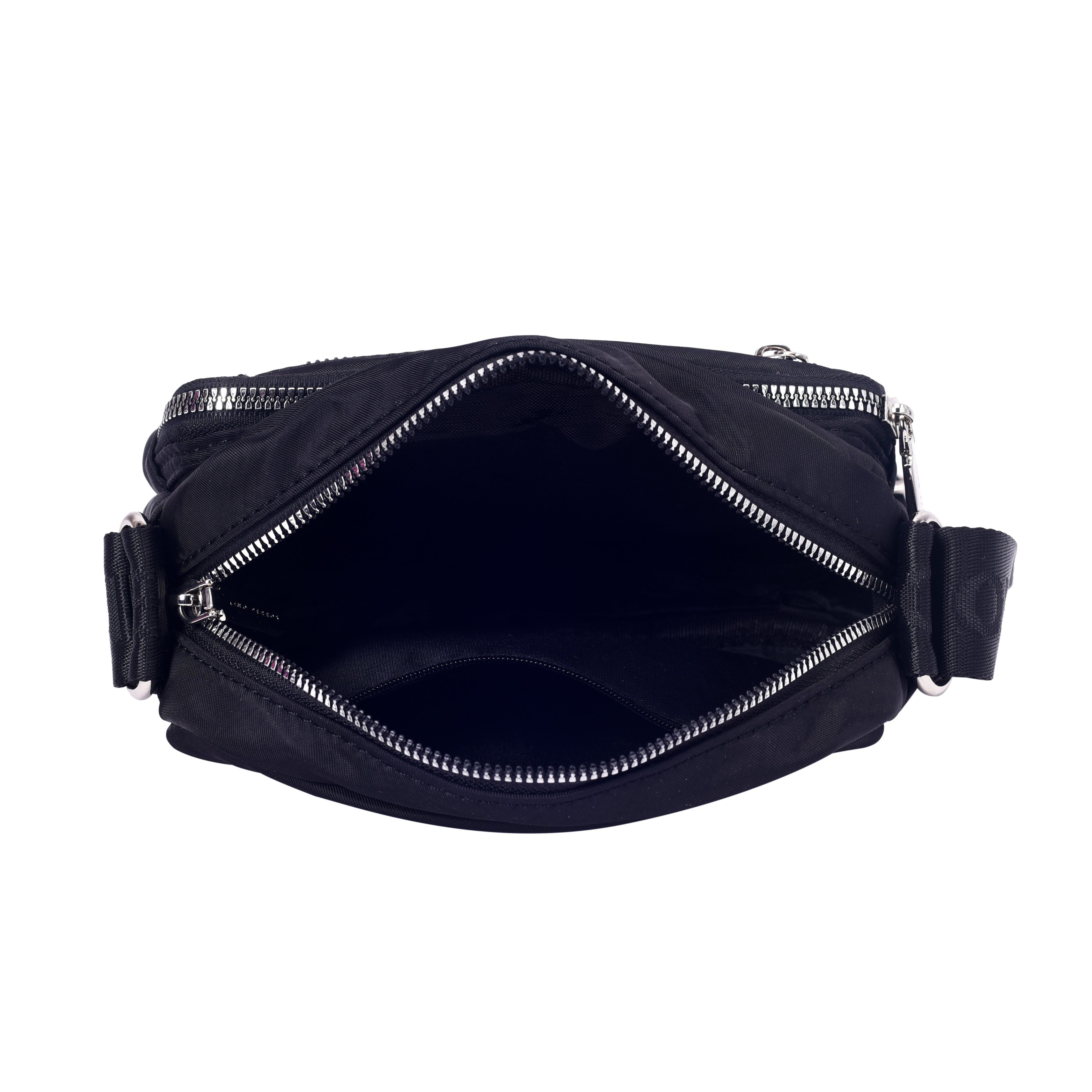 Unisex Black Casual Solid Crossbody Bag