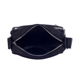 Unisex Black Casual Solid Crossbody Bag