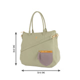 Women's Blocky Green Medium Tote Bag