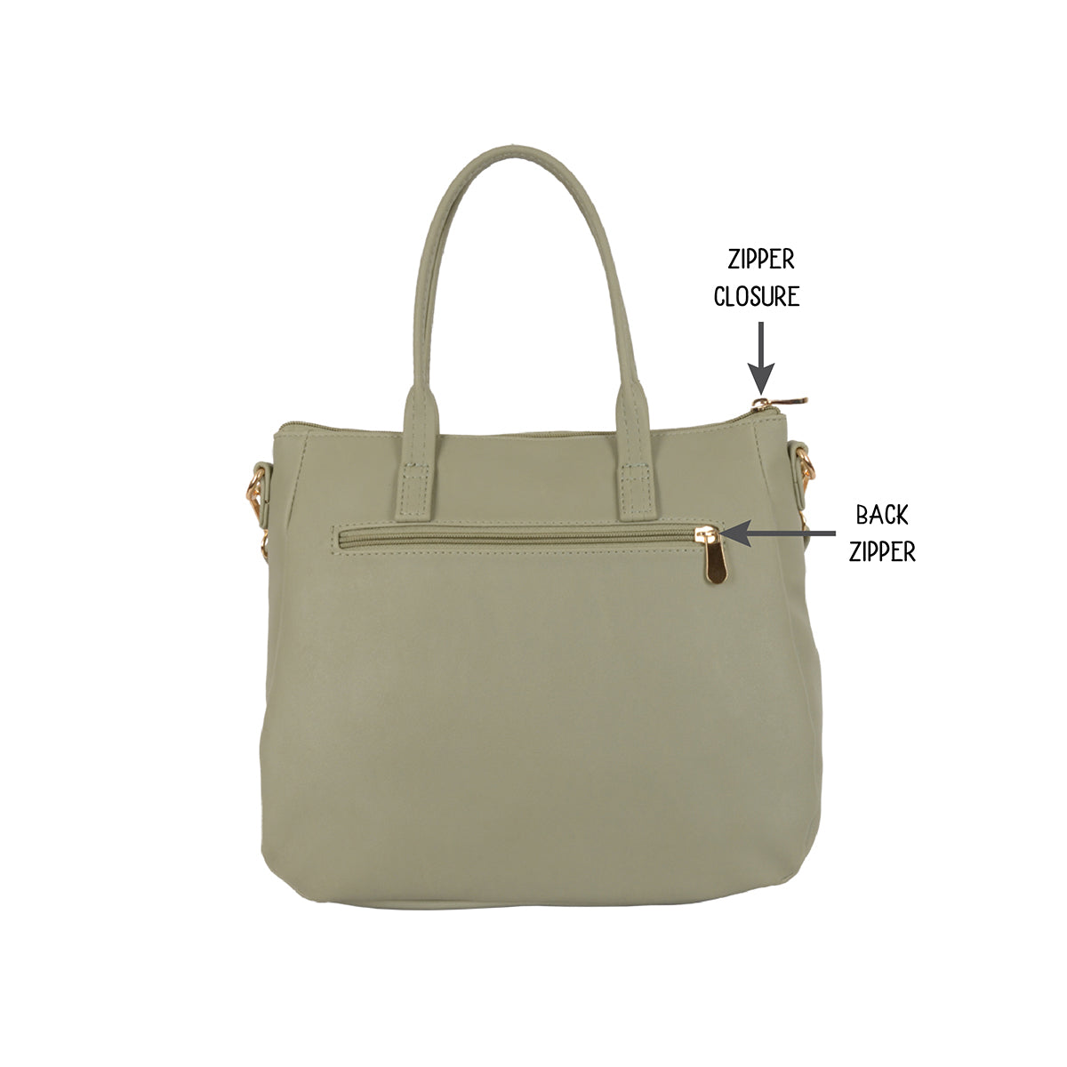 Women's Blocky Green Medium Tote Bag