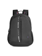 Unisex Black Casual Solid Backpack