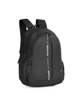 Unisex Black Casual Solid Backpack