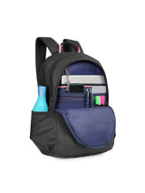 Unisex Black Casual Solid Backpack