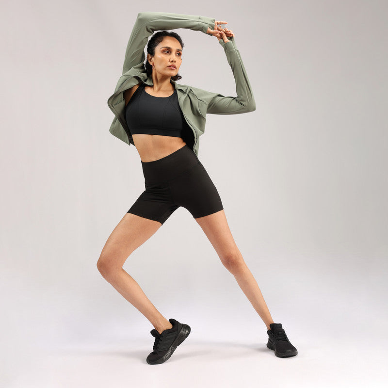 Women's Sports Wear Solid Shorts
