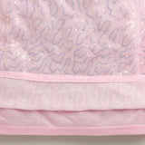 Girls Pink Party Half Sleeves Dress