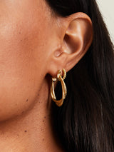 Women's Interlocked Hoop Earrings