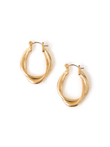 Women's Interlocked Hoop Earrings