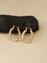 Women's Interlocked Hoop Earrings