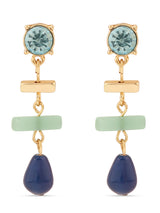 Women's Mixed Shape Stone Drop Earring