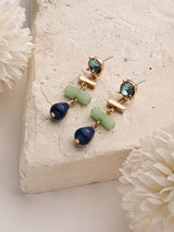 Women's Mixed Shape Stone Drop Earring