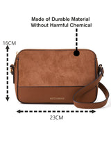 Women's Brown Casual Colorblocked Sling Bag