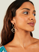 Women's Gold Triple Drop Earrings