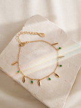 Women's Leaf Drop Anklet
