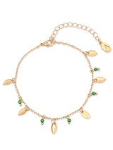 Women's Leaf Drop Anklet