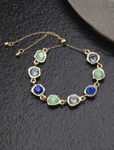 Women's Green Molten Gem Bracelet