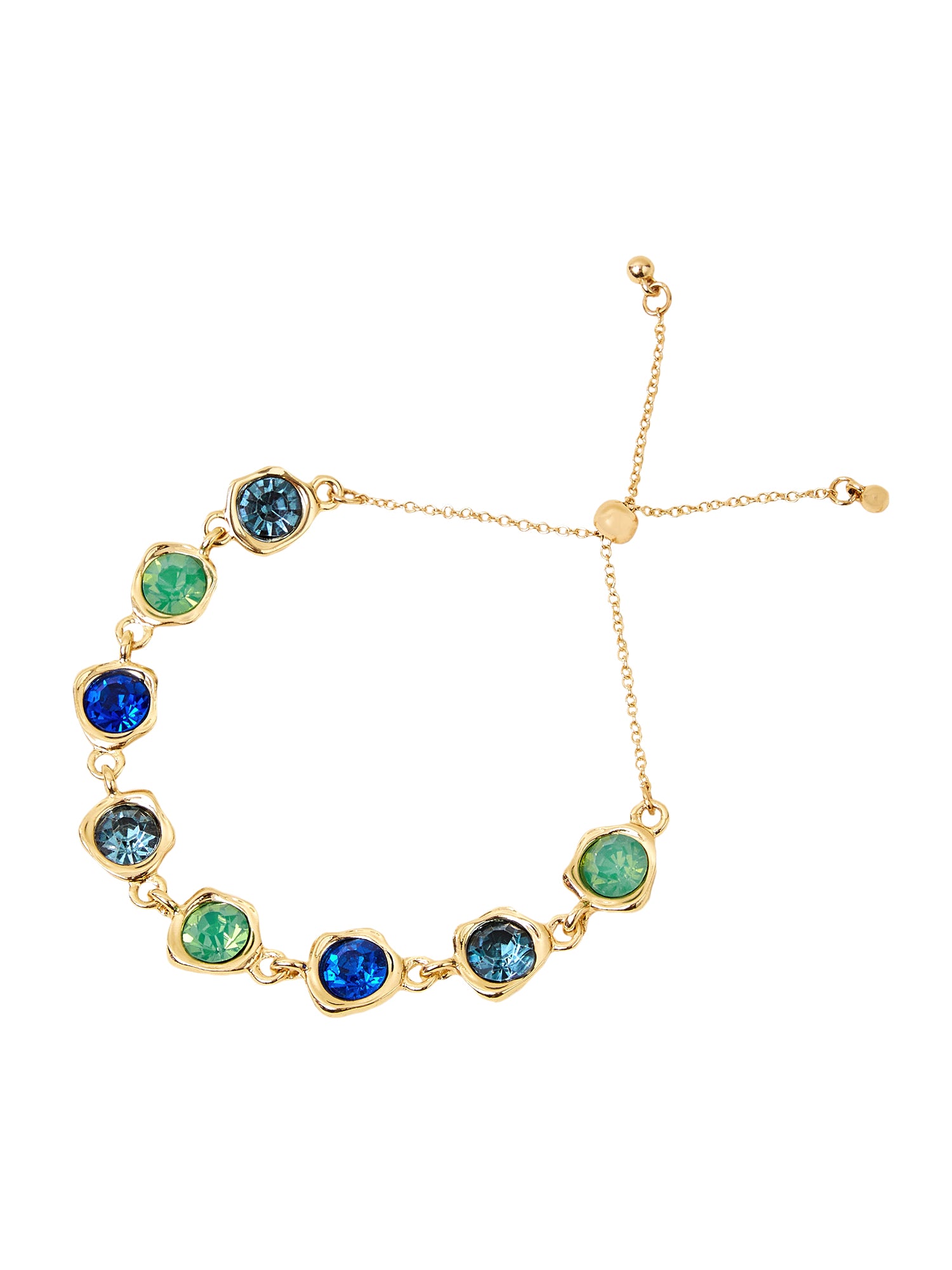 Women's Green Molten Gem Bracelet