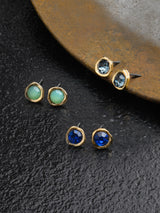 Women's Multi Organic Molten Studs Earrings - Set of 3