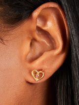 Women's Goldheart Stud and Hoops - Set of 3
