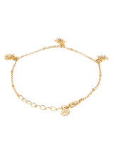Women's Gold Starburst Station Bracelet