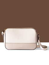 Women's Beige Casual Solid Sling Bag