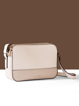 Women's Beige Casual Solid Sling Bag