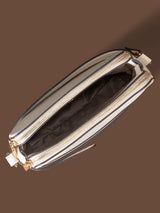 Women's Beige Casual Solid Sling Bag