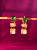 Women's Multi Eclectic Gem Drop Earrings
