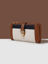 Women's Multicolor Casual Colorblocked Wallet