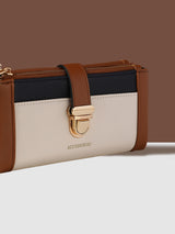 Women's Multicolor Casual Colorblocked Wallet