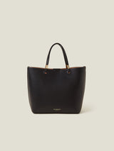 Women's Black Casual Solid Tote Bag